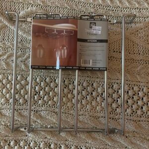 Chrome Wine Glass Holder set of two